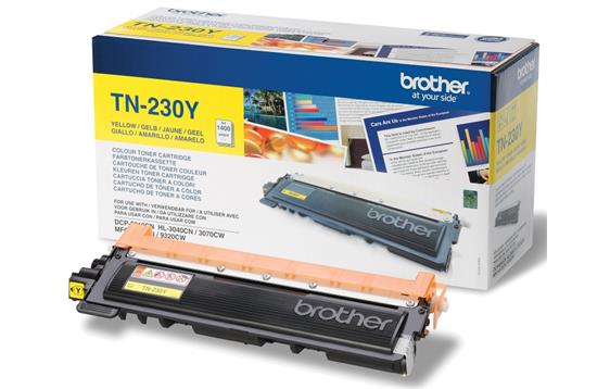 773148  TN230Y Toner BROTHER TN230Y 1.4K gul 